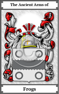 Frogs Family Crest Download (JPG) Book Plated - 600 DPI