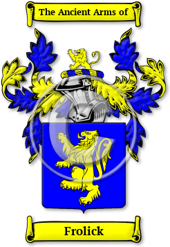 Frolick Family Crest Download (JPG) Legacy Series - 600 DPI