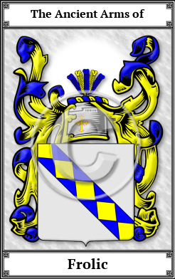 Frolic Family Crest Download (JPG)  Book Plated - 150 DPI