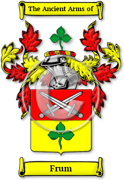 Frum Family Crest Download (JPG) Legacy Series - 600 DPI