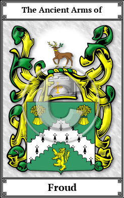 Froud Family Crest Download (JPG)  Book Plated - 150 DPI
