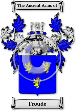 Froude Family Crest Download (jpg) Legacy Series - 150 DPI