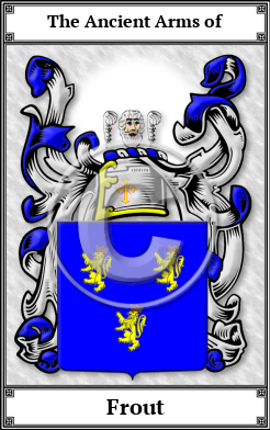 Frout Family Crest Download (JPG)  Book Plated - 150 DPI
