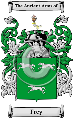 Frey Family Crest/Coat of Arms