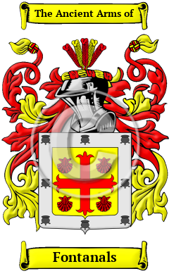 Fontanals Family Crest/Coat of Arms