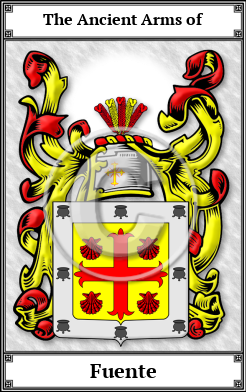 Fuente Family Crest Download (JPG)  Book Plated - 150 DPI