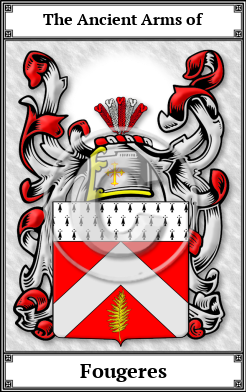 Fougeres Family Crest Download (JPG)  Book Plated - 150 DPI
