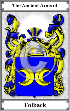 Folback Family Crest Download (JPG)  Book Plated - 150 DPI