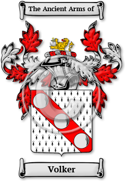 Volker Family Crest Download (jpg) Legacy Series - 150 DPI