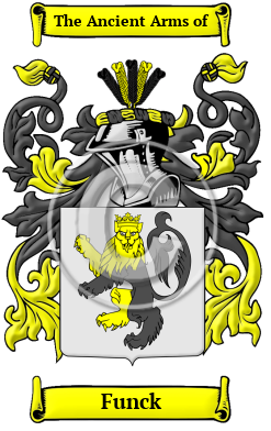 Funck Family Crest/Coat of Arms
