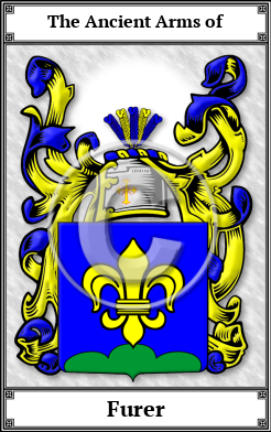 Furer Family Crest Download (JPG) Book Plated - 600 DPI