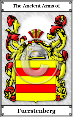 Fuerstenberg Family Crest Download (JPG)  Book Plated - 150 DPI