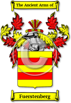 Fuerstenberg Family Crest Download (jpg) Legacy Series - 150 DPI
