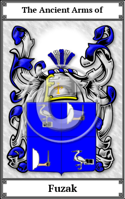 Fuzak Family Crest Download (JPG)  Book Plated - 150 DPI