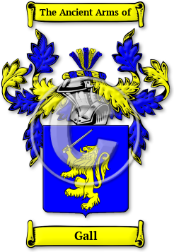 Gall Family Crest Download (jpg) Legacy Series - 150 DPI