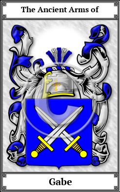 Gabe Family Crest Download (JPG) Book Plated - 600 DPI
