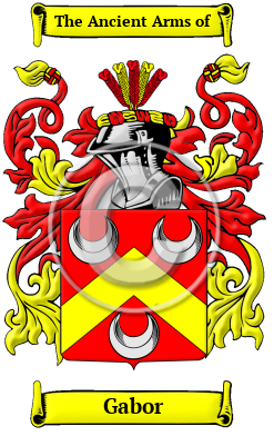Gabor Family Crest/Coat of Arms
