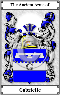 Gabrielle Family Crest Download (JPG)  Book Plated - 150 DPI