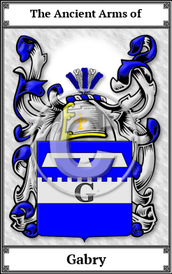 Gabry Family Crest Download (JPG)  Book Plated - 150 DPI