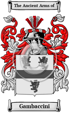 Gambaccini Family Crest/Coat of Arms