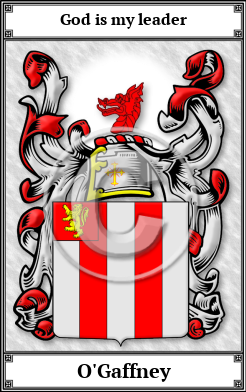 O'Gaffney Family Crest Download (JPG)  Book Plated - 150 DPI