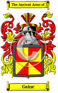 Gaine Family Crest/Coat of Arms