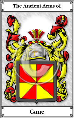 Gane Family Crest Download (JPG) Book Plated - 600 DPI