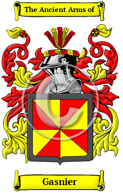 Gasnier Family Crest/Coat of Arms