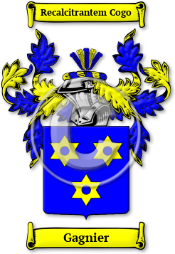 Gagnier Family Crest Download (jpg) Legacy Series - 150 DPI