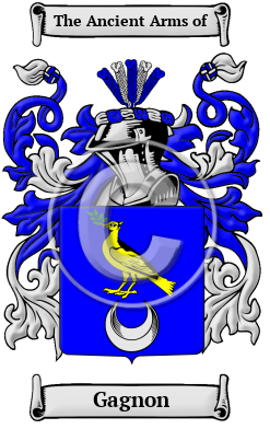 Gagnon Family Crest/Coat of Arms