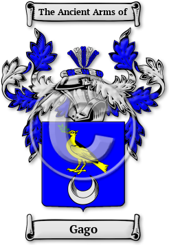 Gago Family Crest Download (jpg) Legacy Series - 150 DPI
