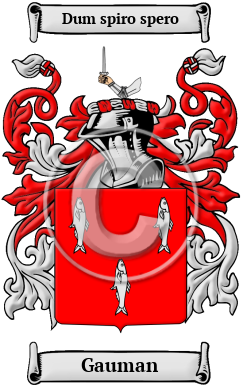 Gauman Family Crest/Coat of Arms