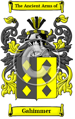 Gahimmer Family Crest/Coat of Arms