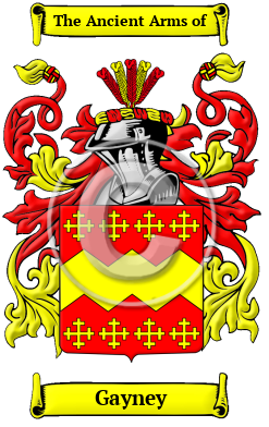 Gayney Family Crest/Coat of Arms