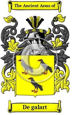 De galart Family Crest/Coat of Arms