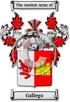 Gallego Family Crest Download (jpg) Legacy Series - 150 DPI