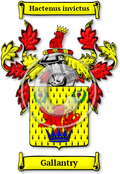 Gallantry Family Crest Download (jpg) Legacy Series - 150 DPI