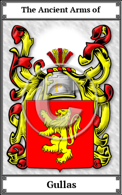 Gullas Family Crest Download (JPG) Book Plated - 600 DPI