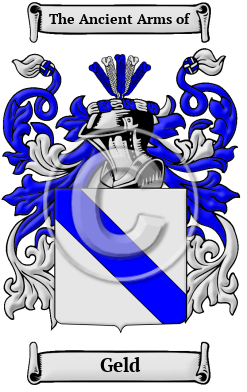 Geld Family Crest/Coat of Arms