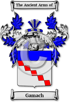 Gamach Family Crest Download (jpg) Legacy Series - 150 DPI