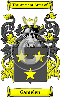 Gamelen Family Crest/Coat of Arms