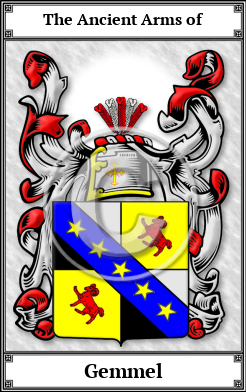 Gemmel Family Crest Download (JPG)  Book Plated - 150 DPI