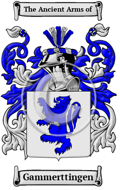 Gammerttingen Family Crest/Coat of Arms