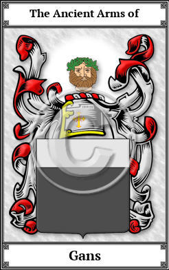 Gans Family Crest Download (JPG)  Book Plated - 150 DPI