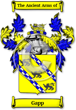 Gapp Family Crest Download (jpg) Legacy Series - 150 DPI