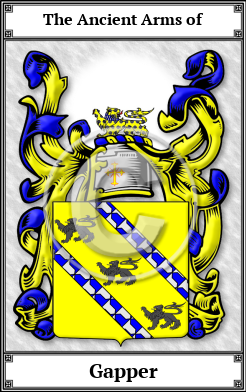 Gapper Family Crest Download (JPG)  Book Plated - 150 DPI