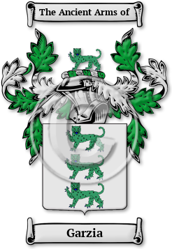 Garzia Family Crest Download (jpg) Legacy Series - 150 DPI
