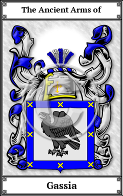 Gassia Family Crest Download (JPG) Book Plated - 600 DPI