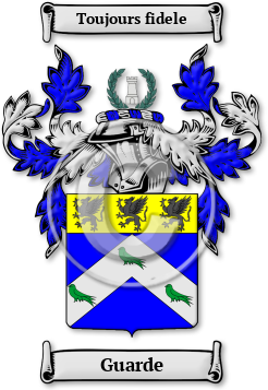 Guarde Family Crest Download (jpg) Legacy Series - 150 DPI