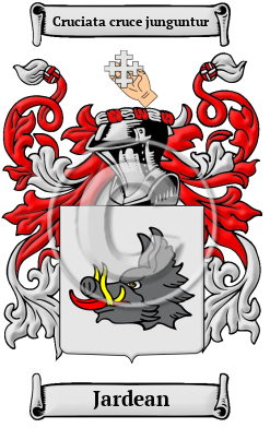 Jardean Family Crest/Coat of Arms